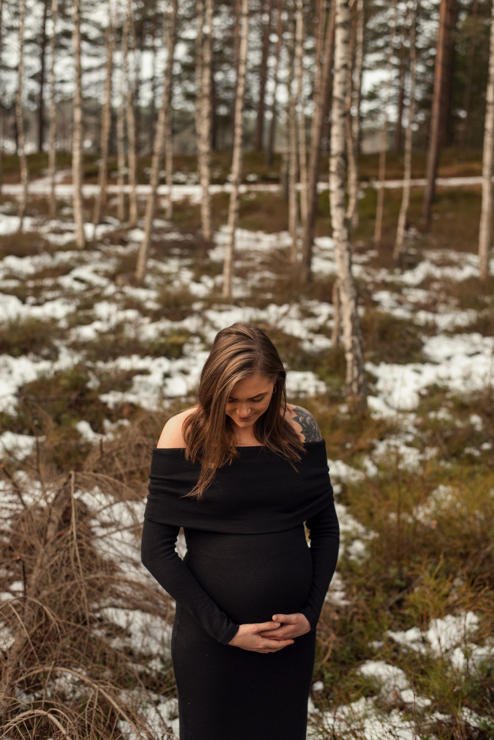 en mysig gravidfotografering i Taberg utanför Jönköping